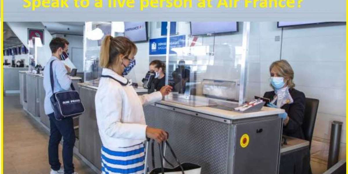 How can I speak to a person at Air France?
