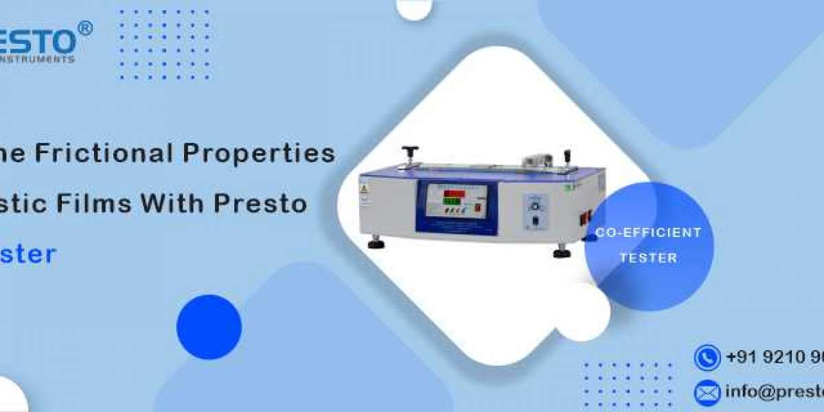 Test the frictional properties of plastic films with Presto COF tester