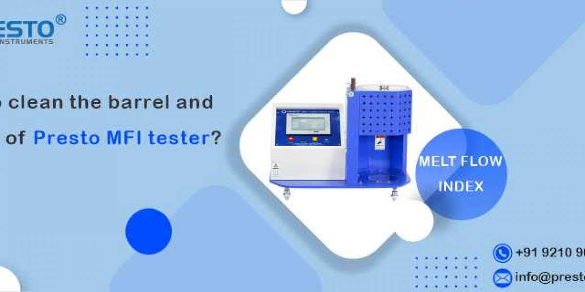 How to clean the barrel and orifice of Presto MFI tester?
