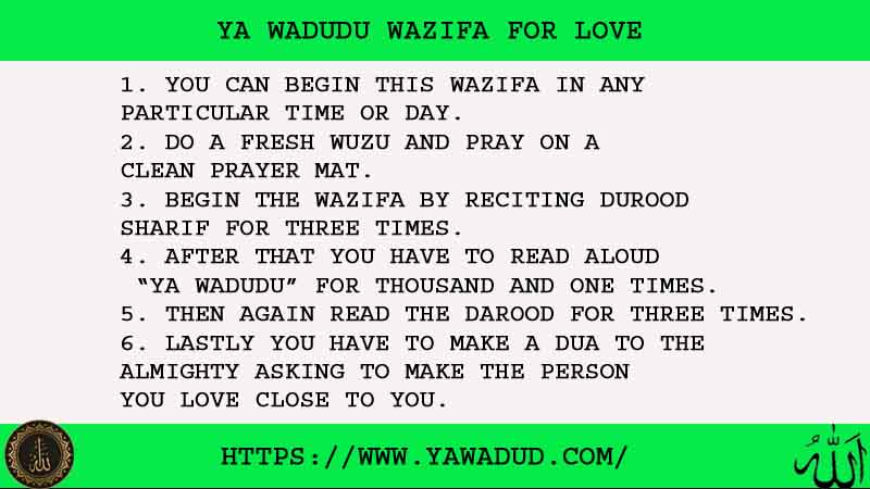 6 Powerful Ya Wadudu Wazifa For Love - Ya Wadud - Islamic Solution
