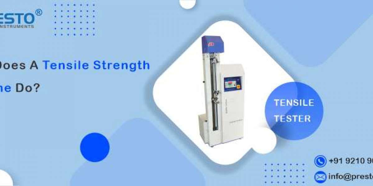 What does a tensile strength machine do?