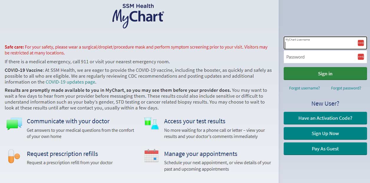 SSM Health Mychart Login 2023 Guide