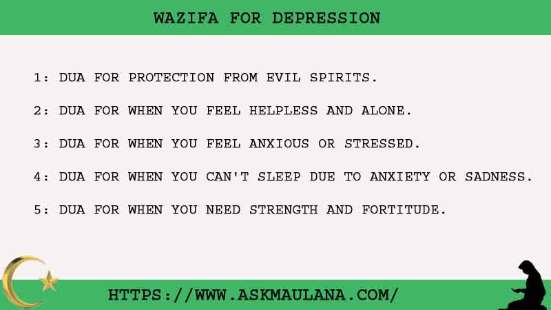 Wazifa For Depression