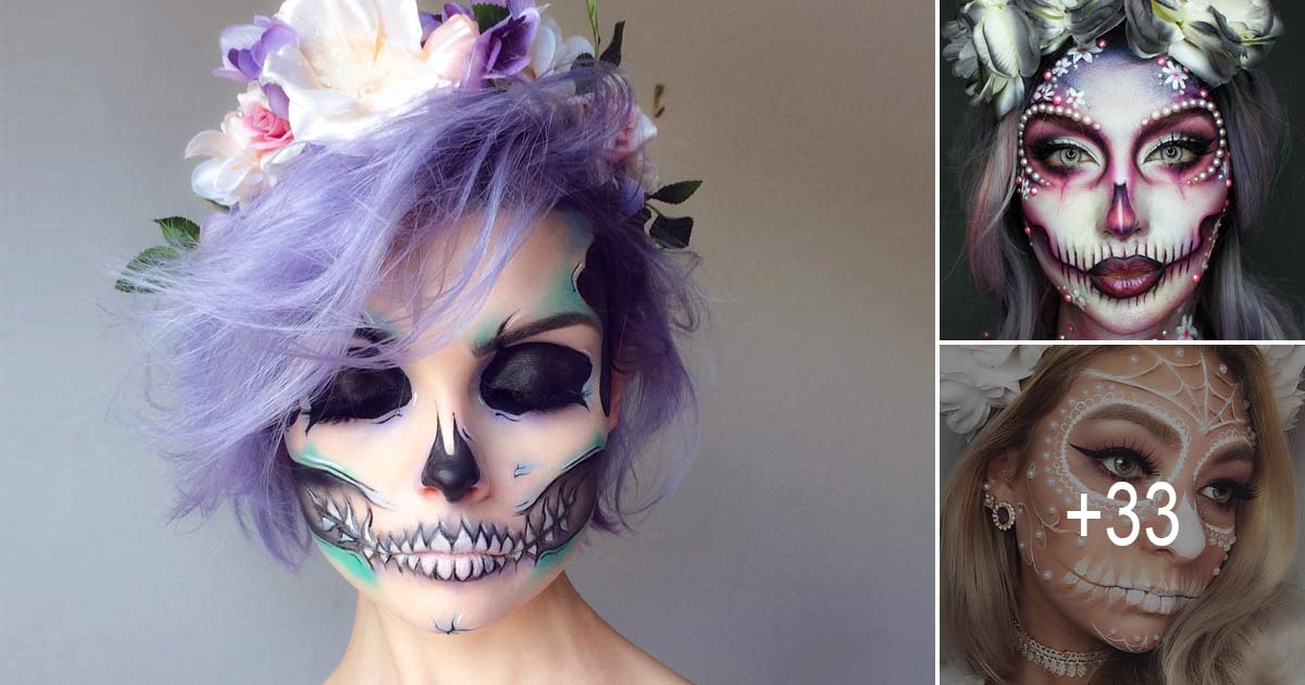 65 Sugar Skull Makeup Ideas for Halloween 2022 - Glaminati