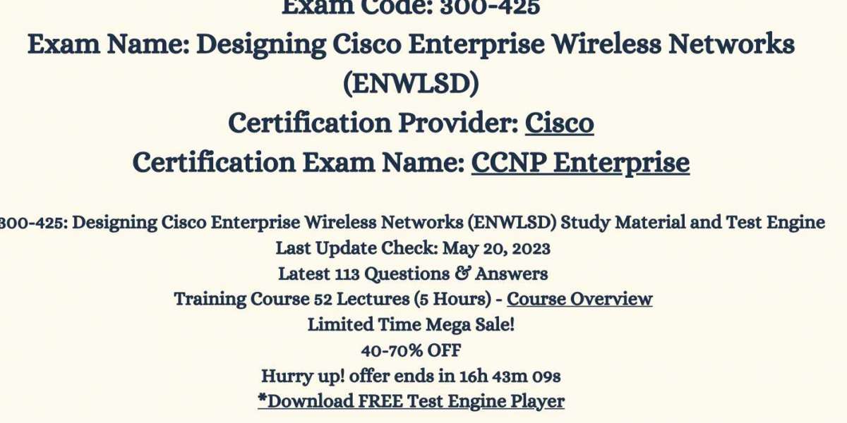 Achieve Exam Success with Tried and Tested Cisco 300-425 Exam Dumps