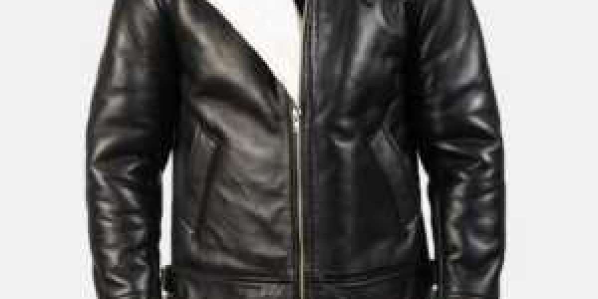 Black & White Leather Bomber Jacket A Classic Blend of Style and Elegance