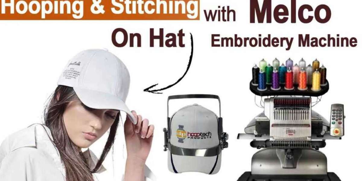 Hooping and Stitching on Hat With Melco Embroidery Machine: 2 Important Processes