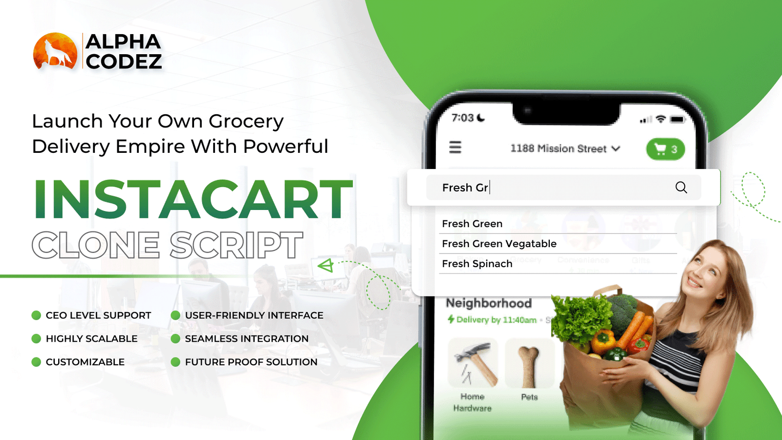 Instacart Clone Script | Launch Your Own Grocery Delivery App
