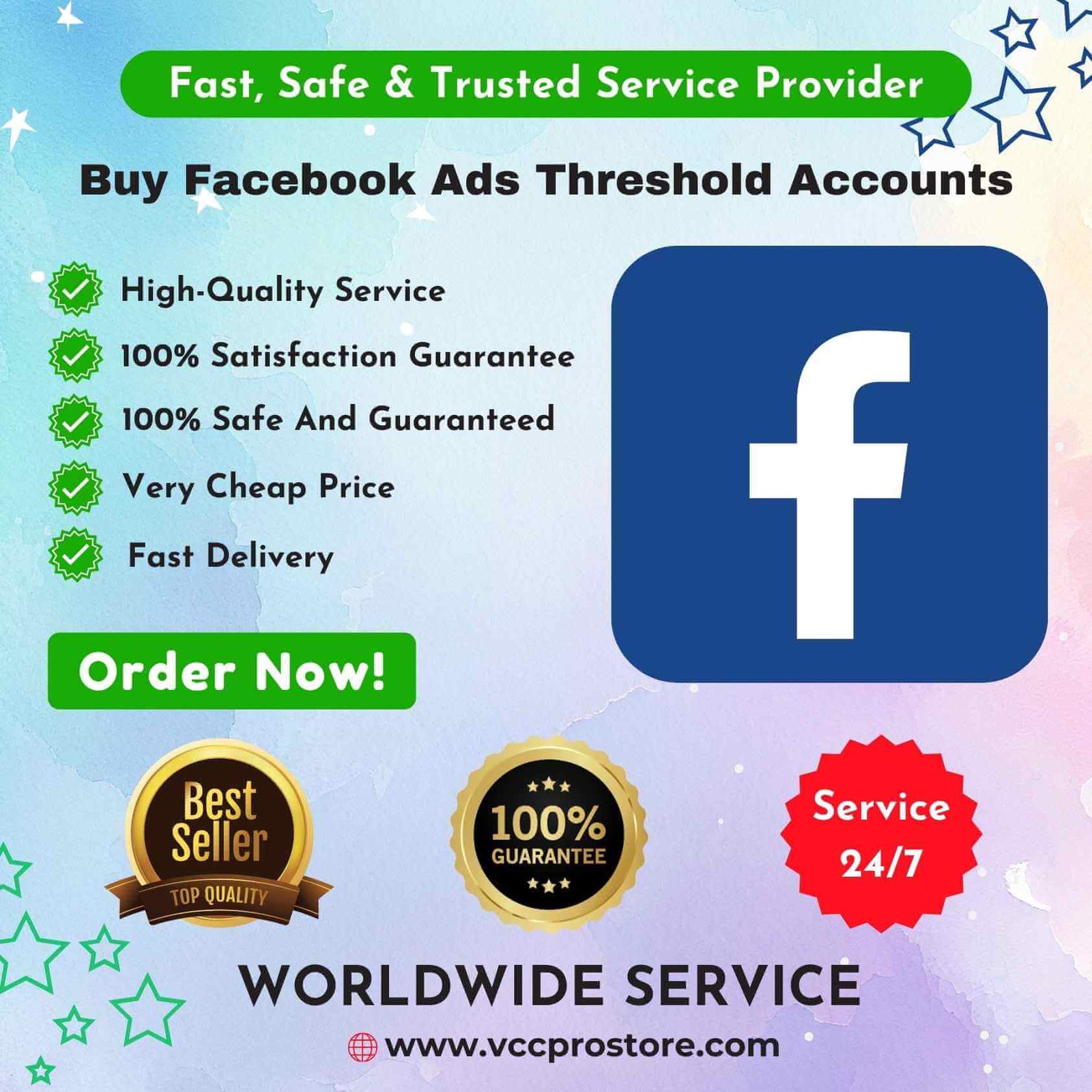 Buy Facebook ads threshold accounts - threshold method 2024