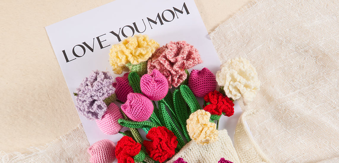 Crochet A Flower Bouquet for Mother's Day