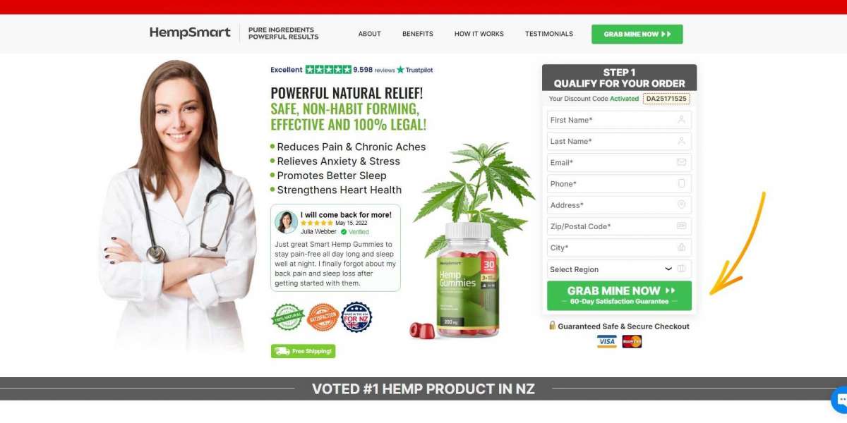 Smart Hemp Gummies New Zealand - World's No.1 Pain Relief "Today Order"